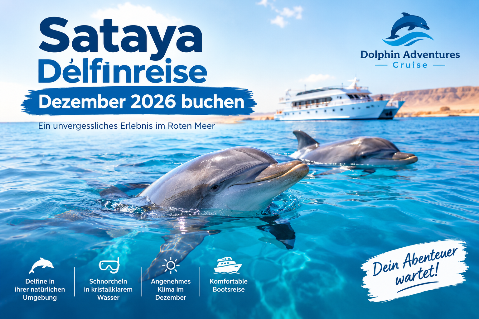 Sataya Delfinreise Dezember 2026 buchen
