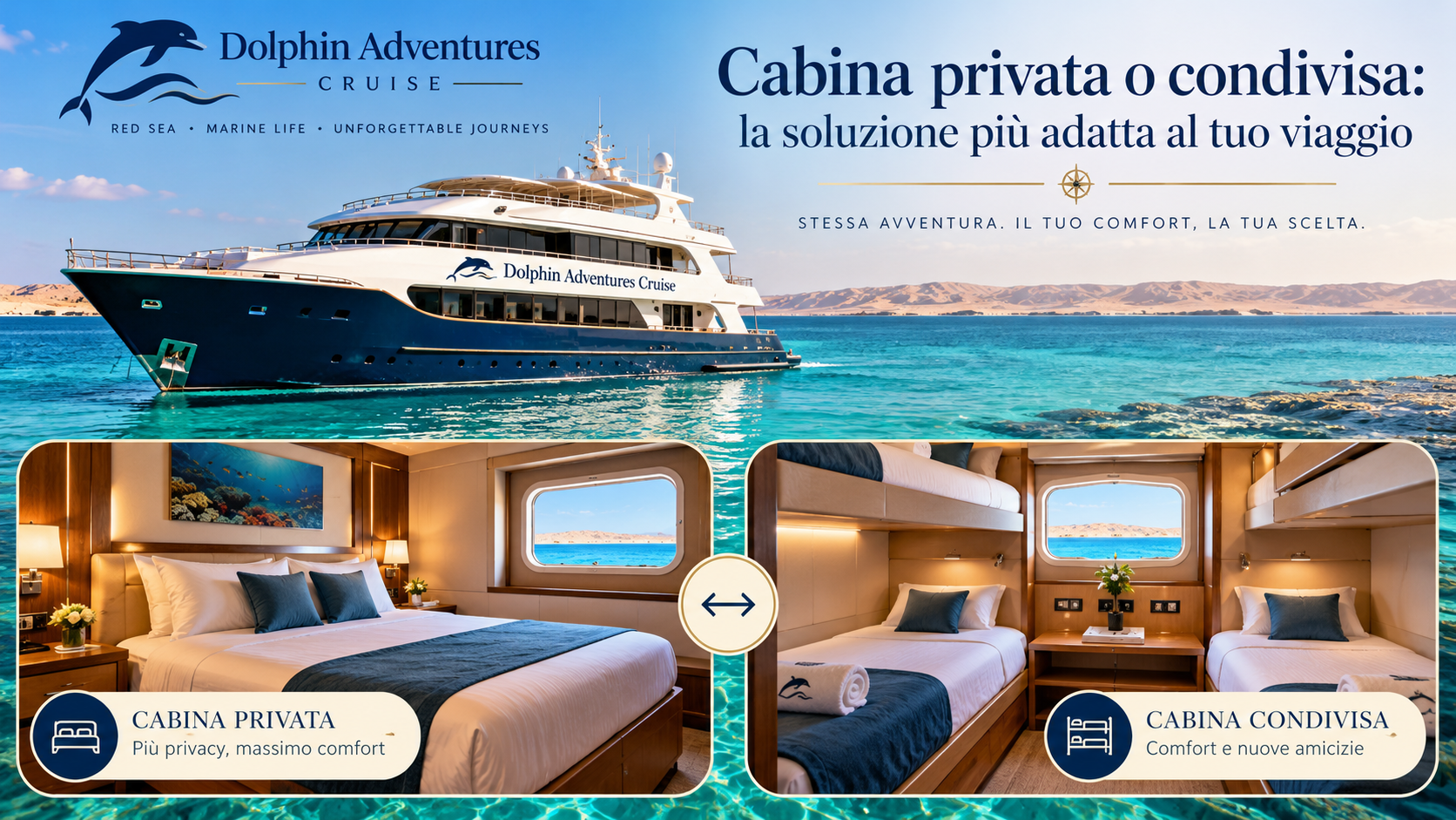 Cabina privata o condivisa la soluzione più adatta al tuo viaggio