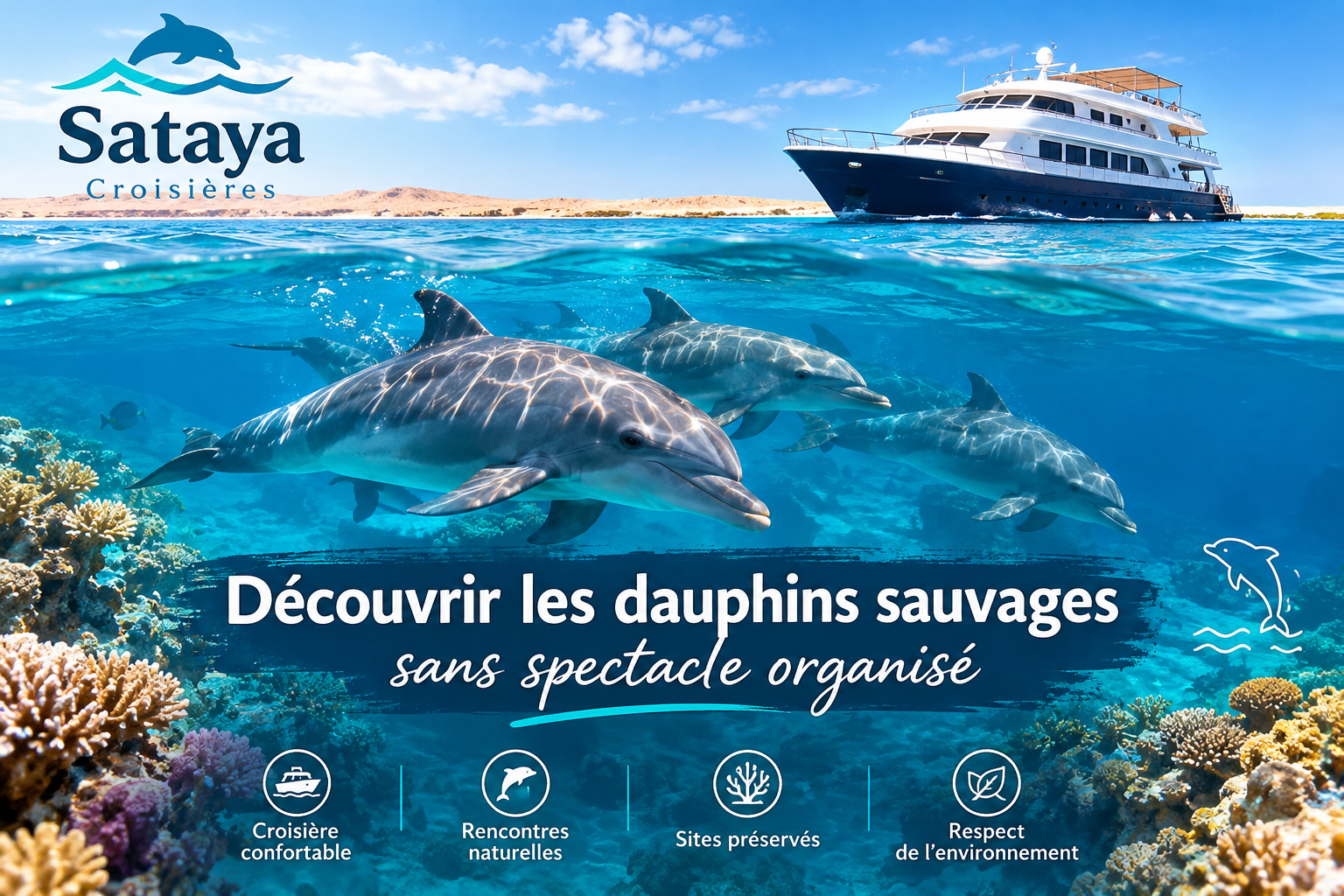 Découvrir les dauphins sauvages sans spectacle organisé