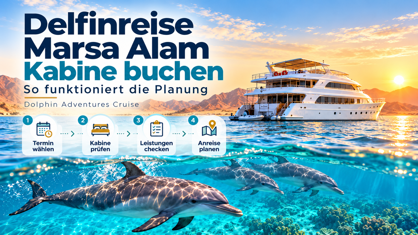 Delfinreise Marsa Alam Kabine buchen So funktioniert die Planung