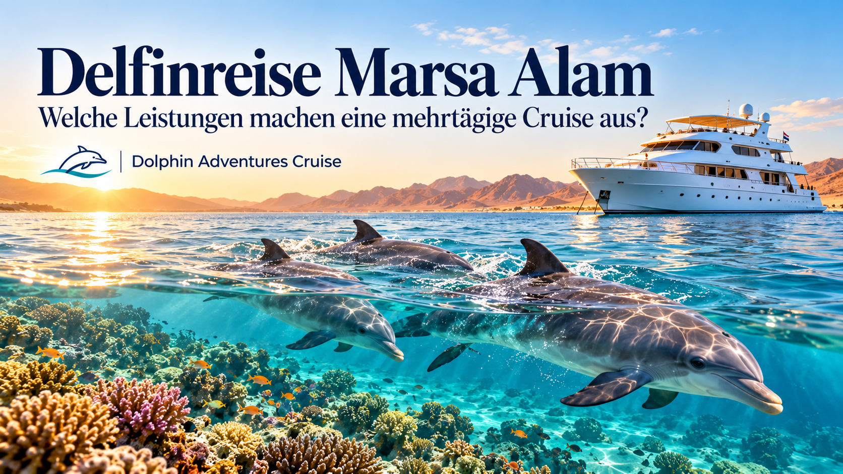 Delfinreise Marsa Alam Welche Leistungen machen eine mehrtägige Cruise aus