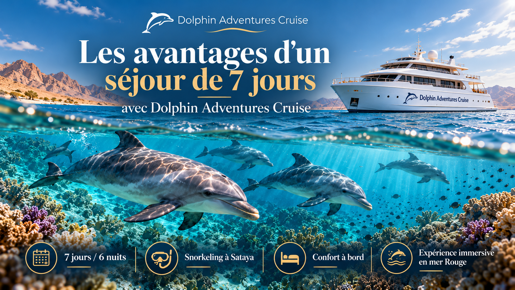 Les avantages d'un séjour de 7 jours avec Dolphin Adventures Cruise