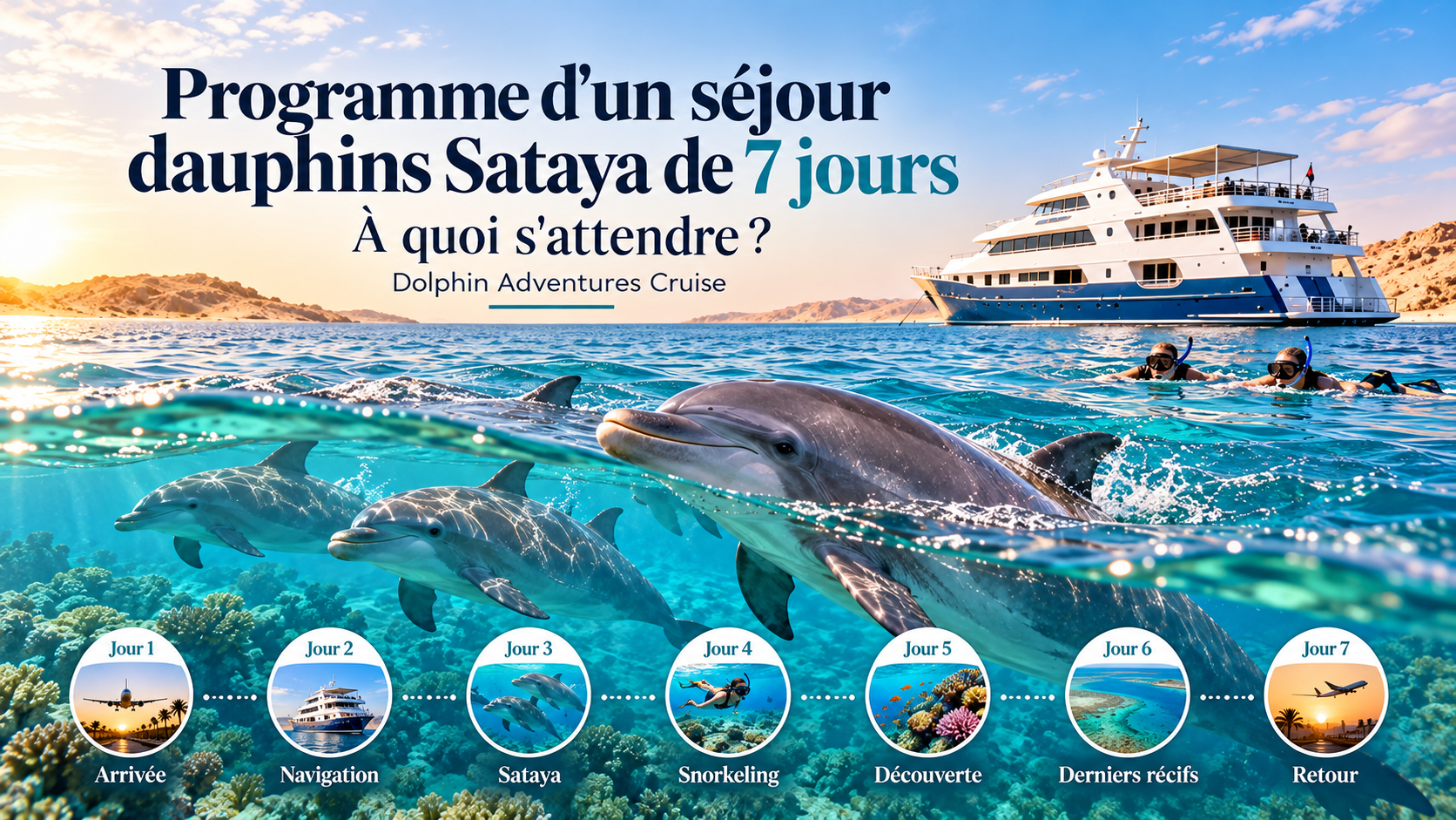 Programme d'un séjour dauphins Sataya de 7 jours à quoi s'attendre