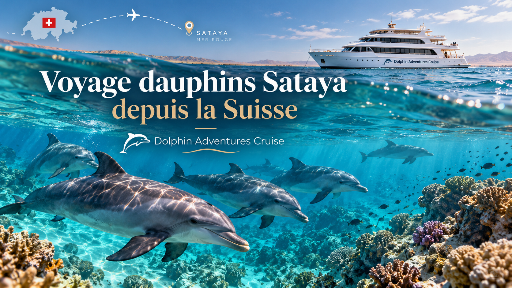 Voyage dauphins Sataya depuis la Suisse